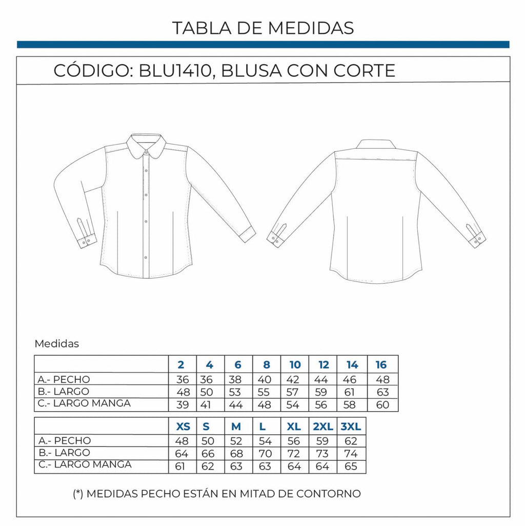 Blusa Escolar Blanca de Manga Larga