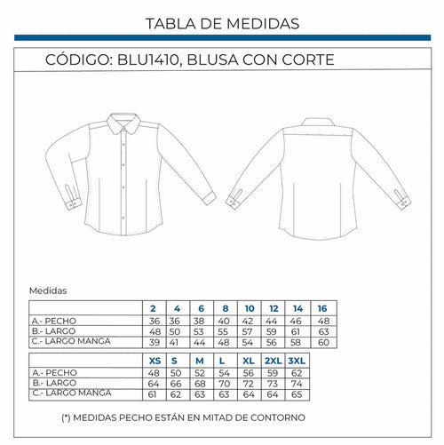 Blusa Escolar Blanca de Manga Larga