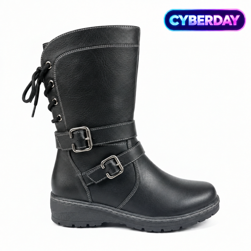 Bota Biker Negra Cyberday