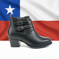 Bota con fondo bandera chilena
