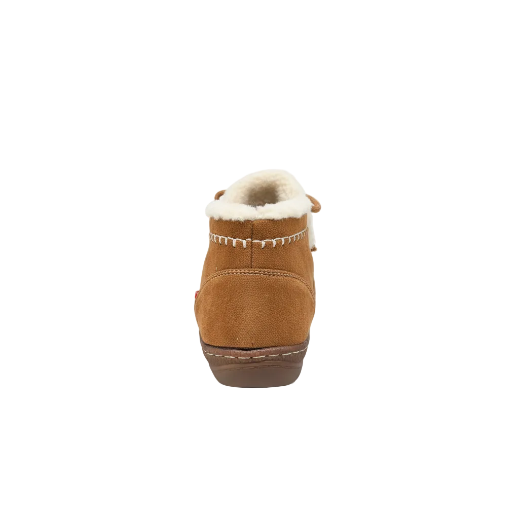 Botín invierno camel moccasin - vista trasera