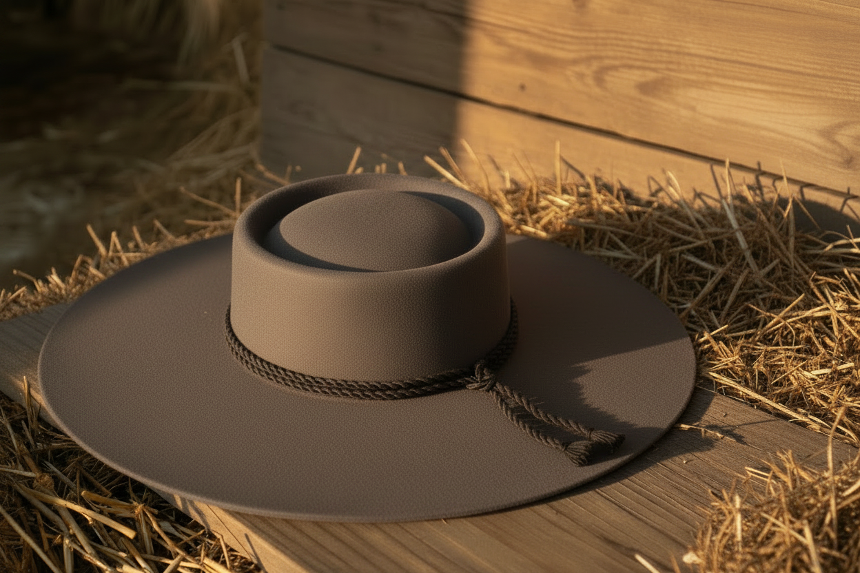 Sombrero gris topo
