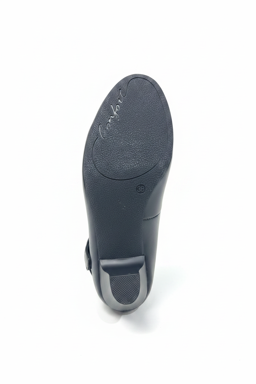 Suela zapato negro fondo blanco