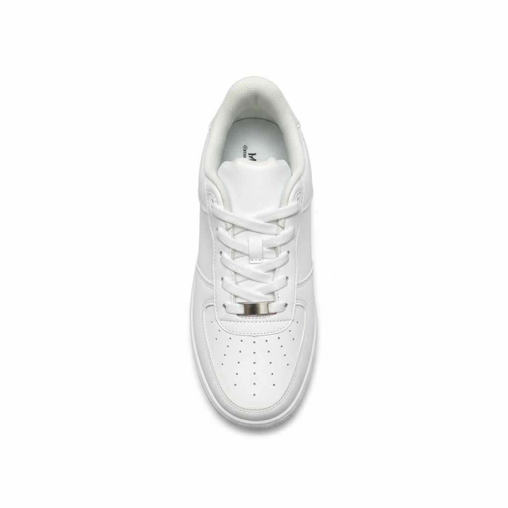 Zapatilla blanca vista superior