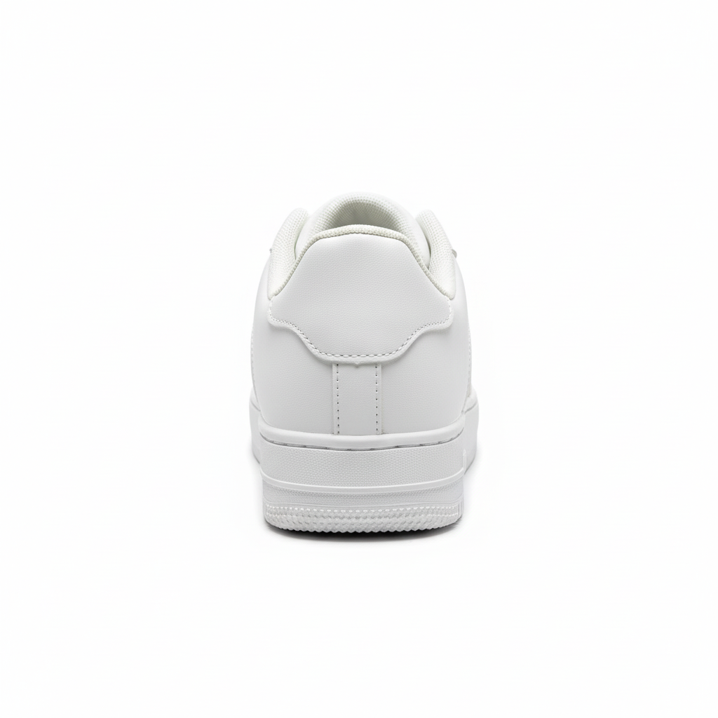 Zapatilla blanca vista trasera