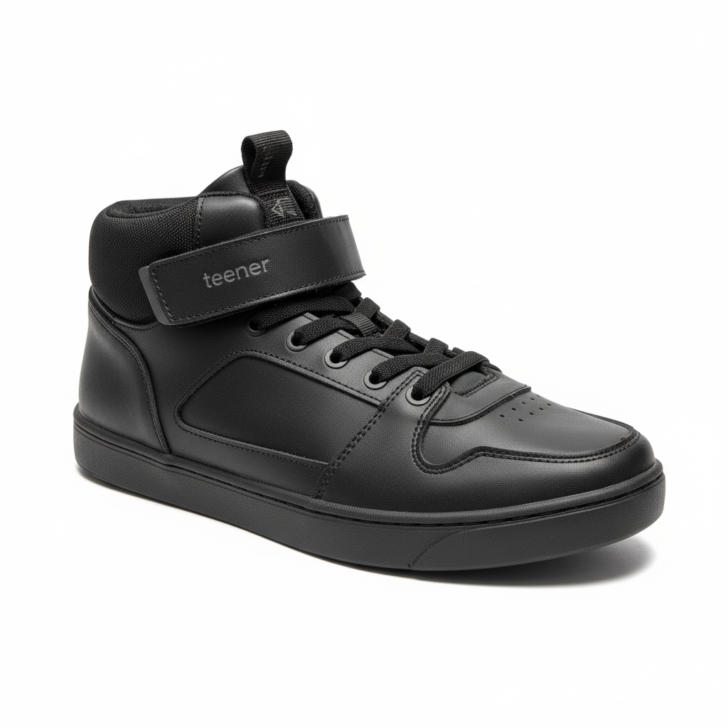 Zapatilla con caña y velcro vista frontal
