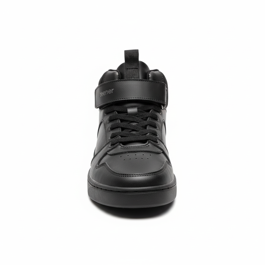 Zapatilla con caña y velcro vista lateral