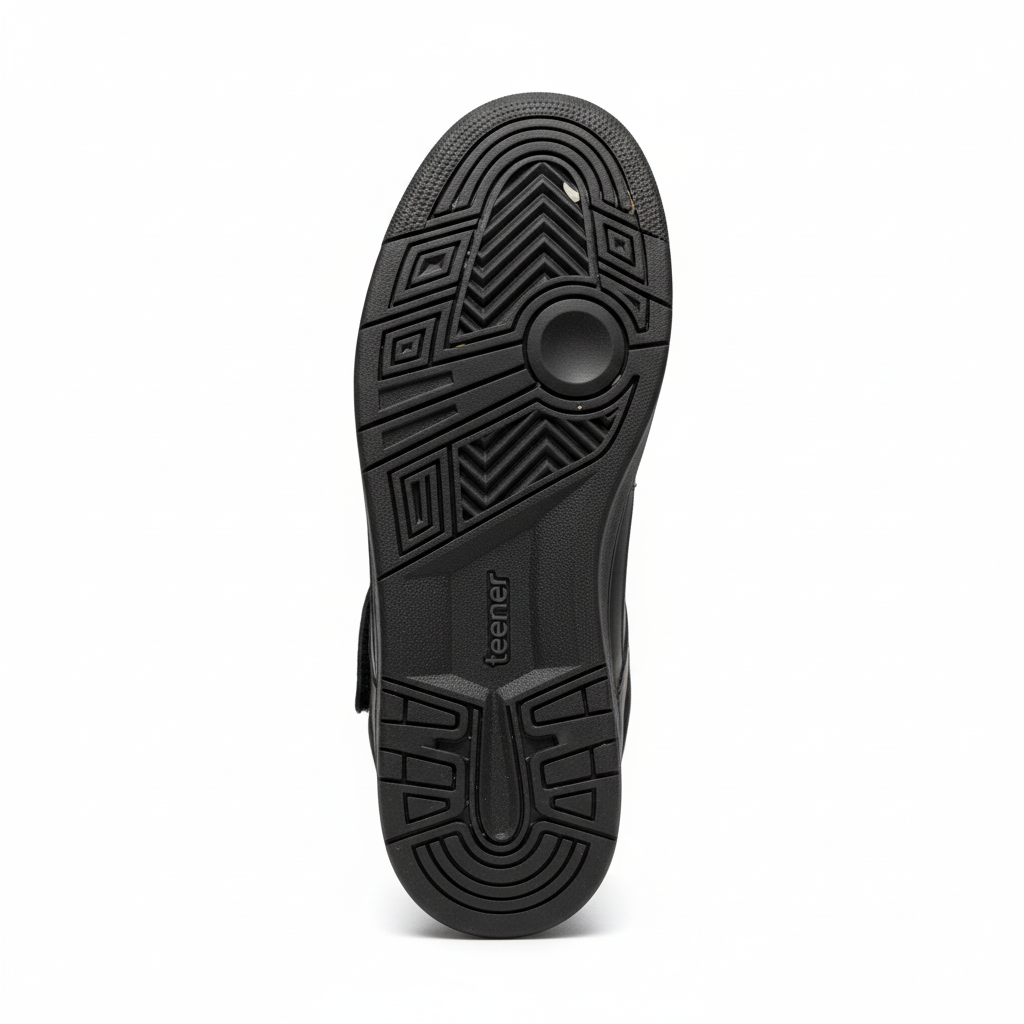 Zapatilla con caña y velcro vista suela