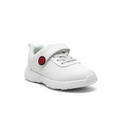 Zapatilla Spider-Man blanca con relieve vista lateral