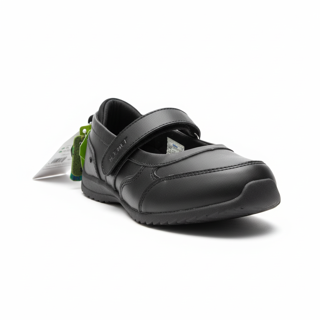 Zapato escolar con velcro vista frontal