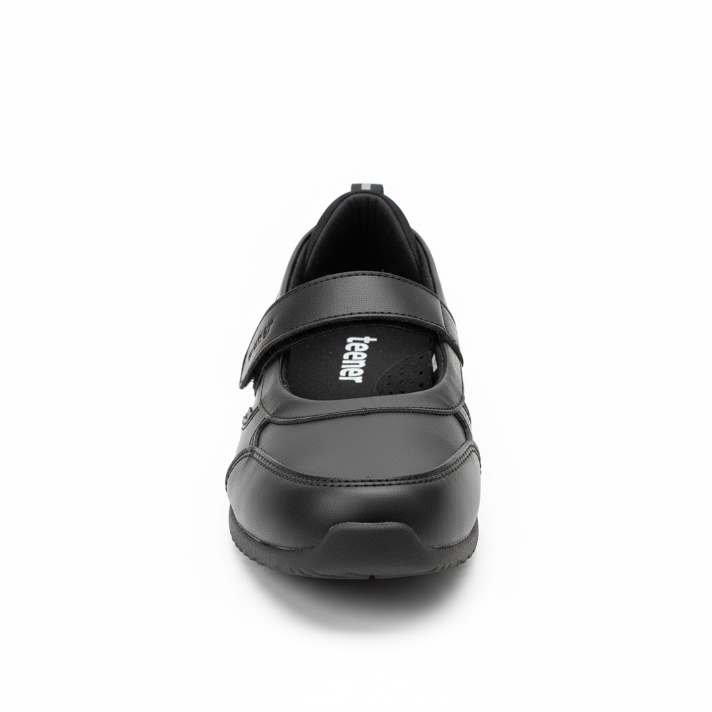 Zapato escolar con velcro vista lateral