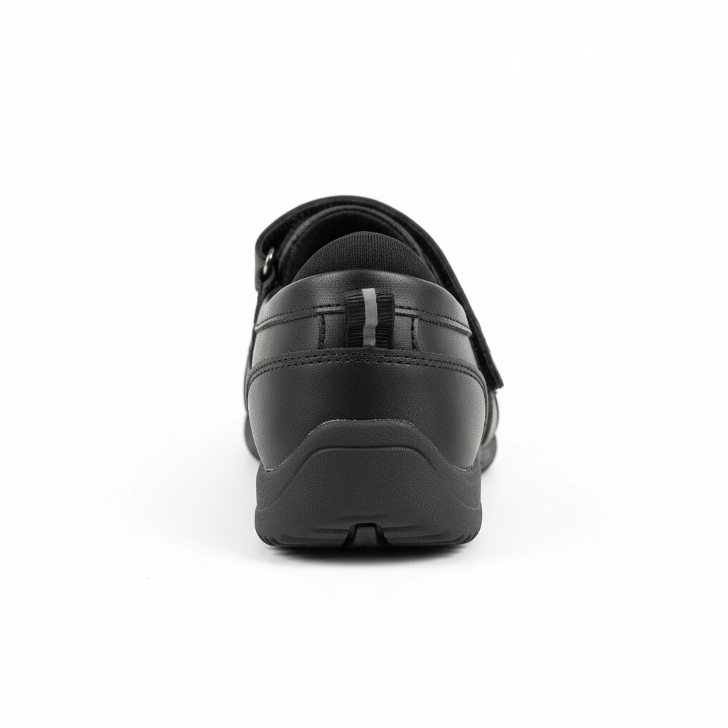 Zapato escolar con velcro vista trasera